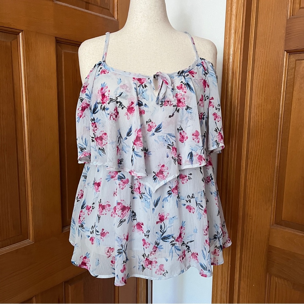 Torrid Floral Cold Shoulder Top